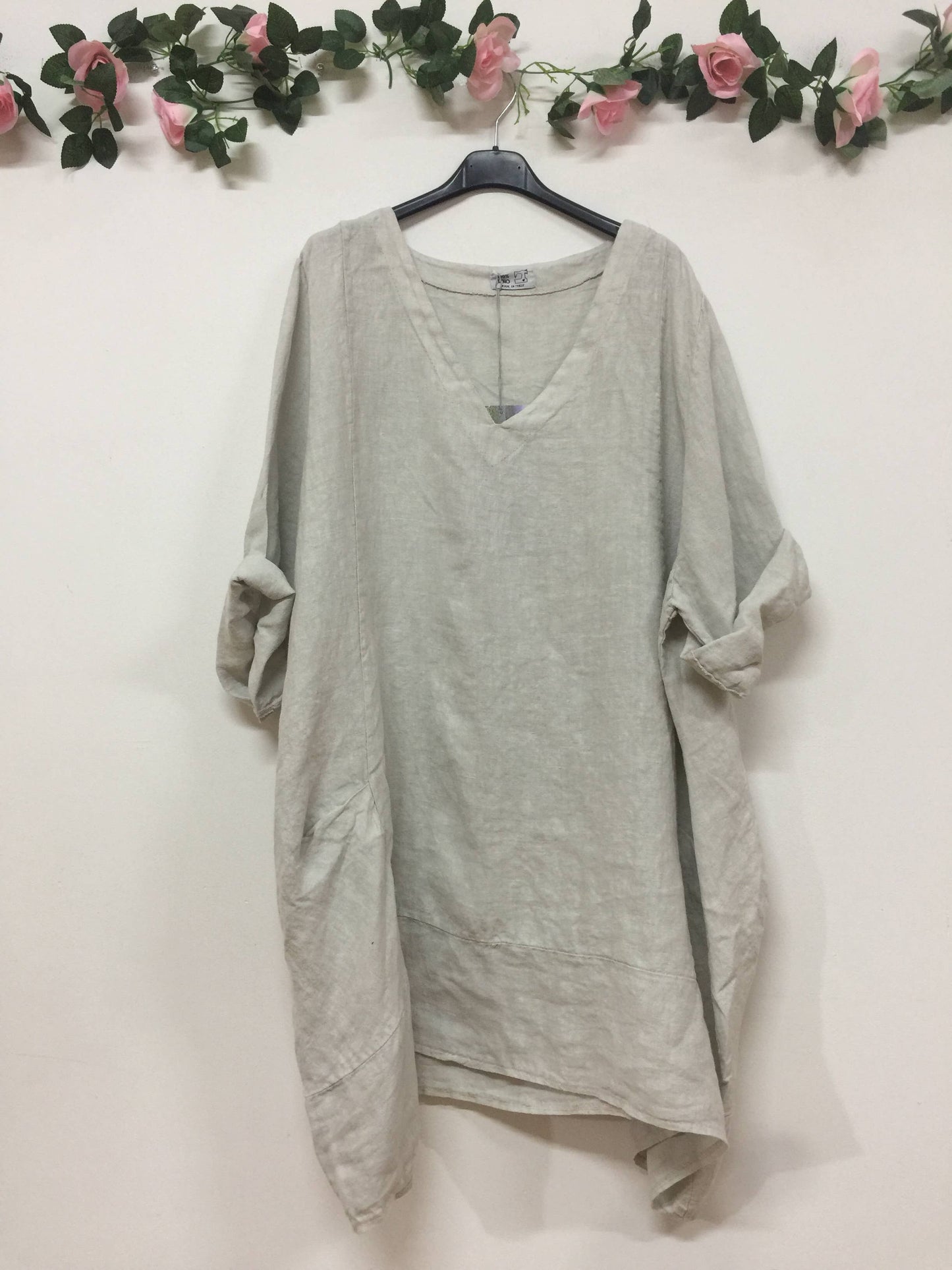 LINEN DRESS. 67188 MELANIA