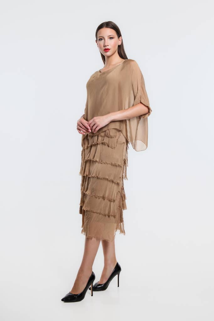 Gail Tiered Ruffle Dress (DQ206)