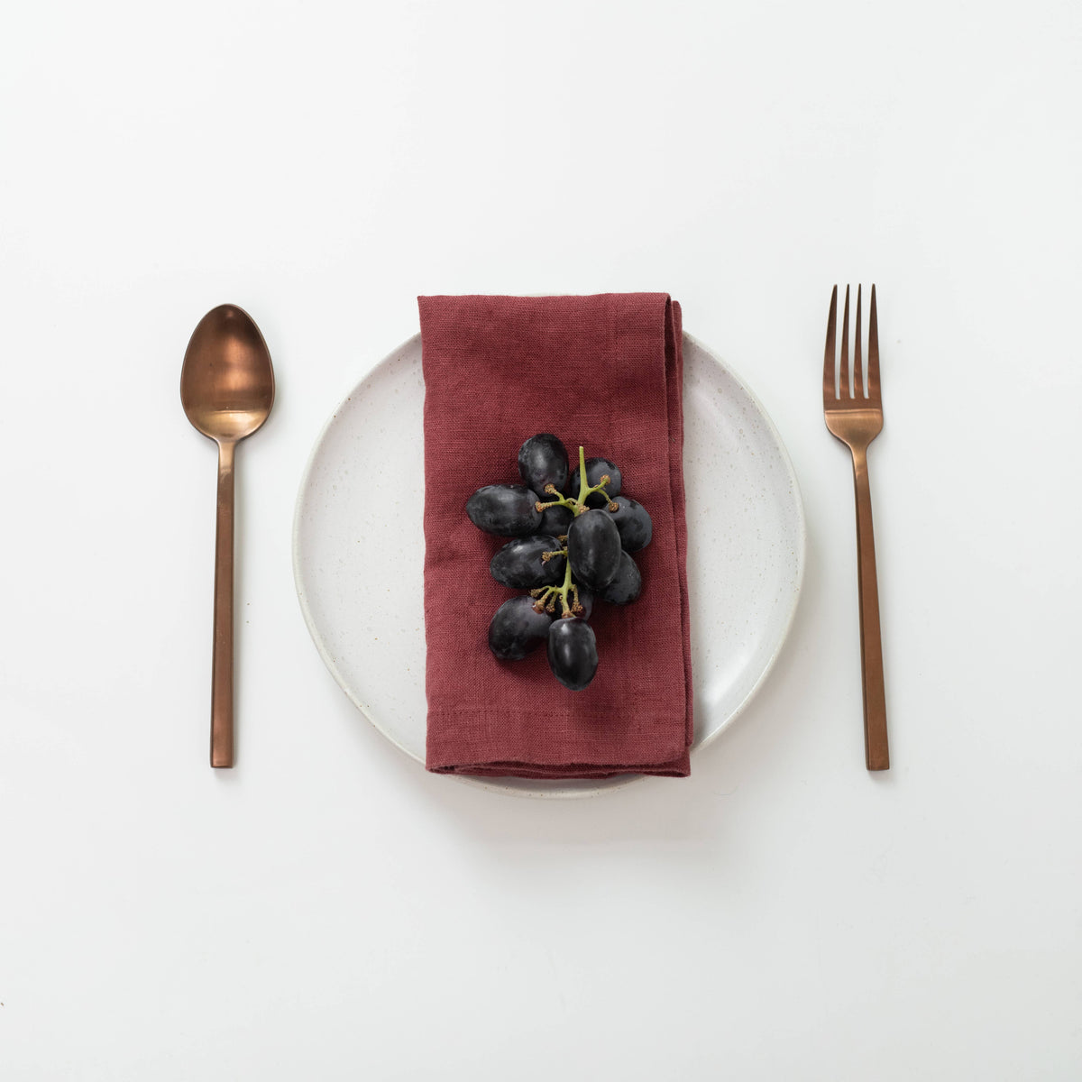 Marsala Linen Napkins Set of 2