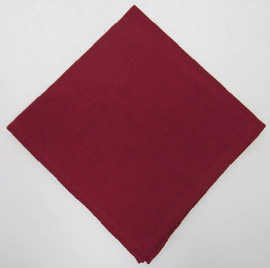 Napkins Woven Homespun Solid Burgundy
