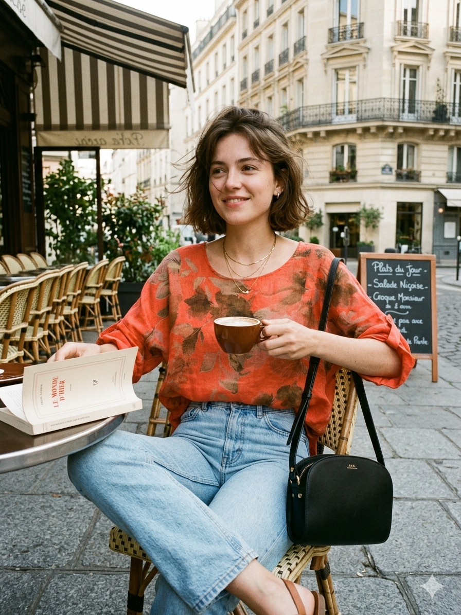 8828 LINEN BLOUSE