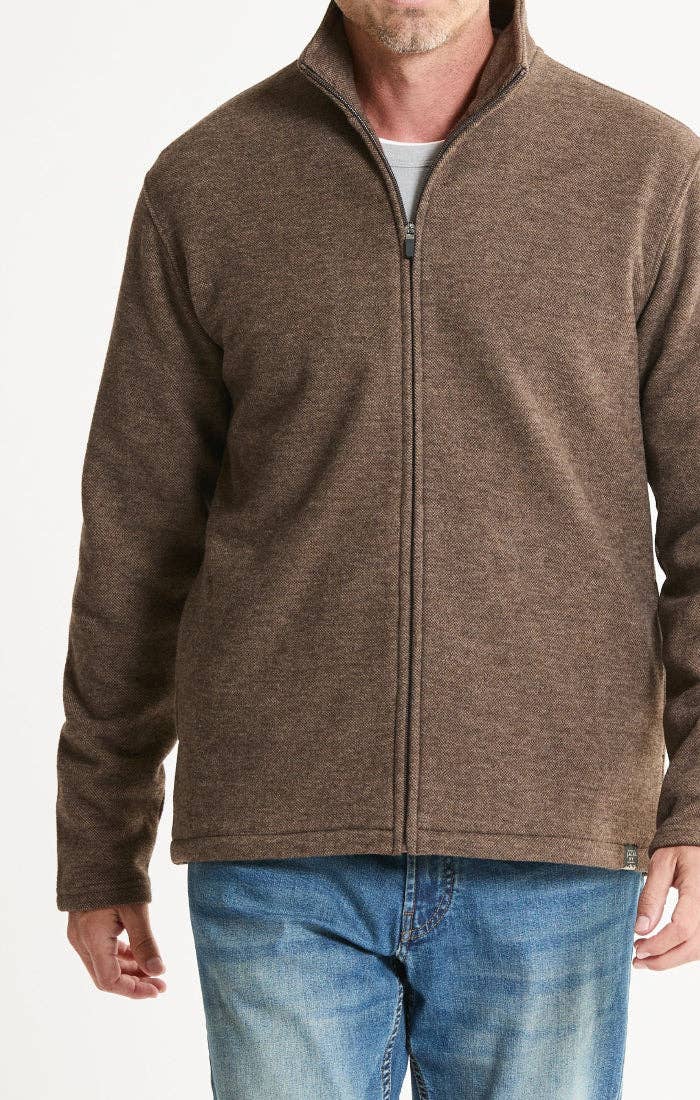 Heathered Knit Full-Zip