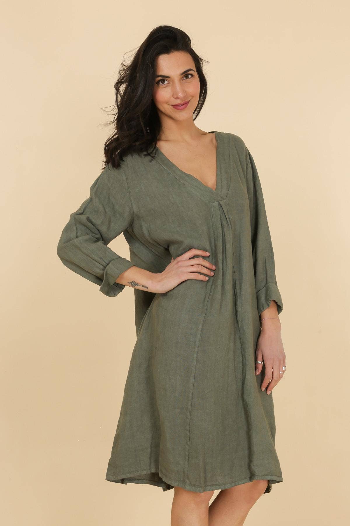 dress 62916 100% linen made in Italy ENJOY. Boutique dress 62916 100% linen made in Italy ENJOY. Boutique
